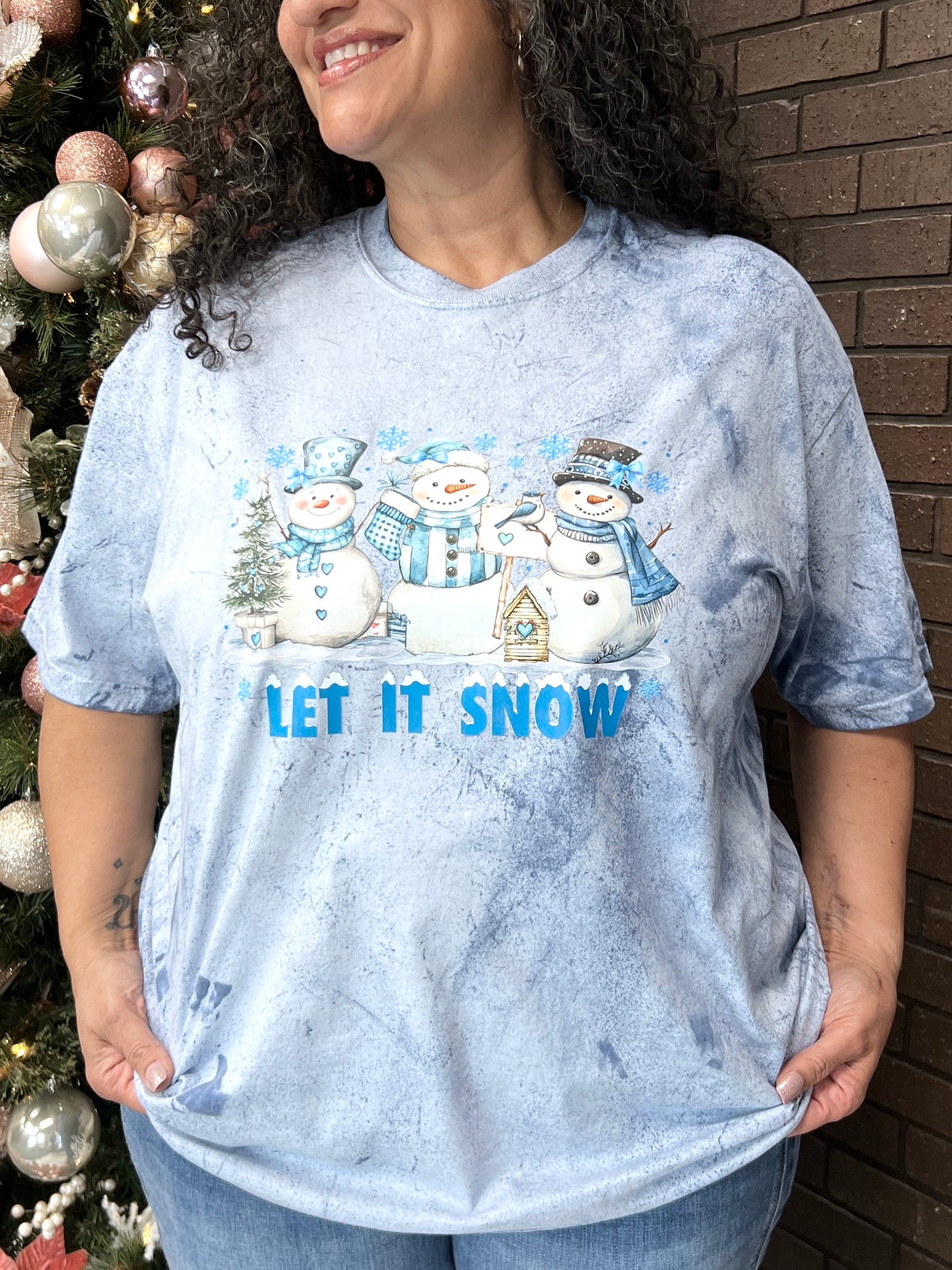 Let It Snow Frosty Friends Graphic Shirt