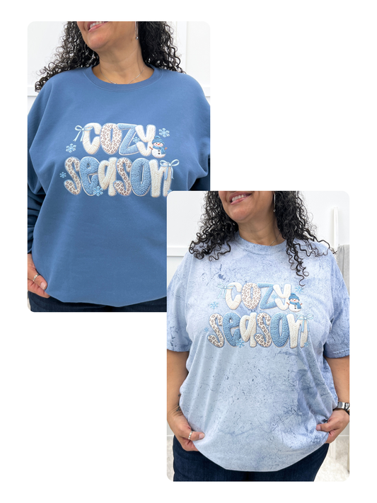 Cozy Season Knit Graphic Shirt