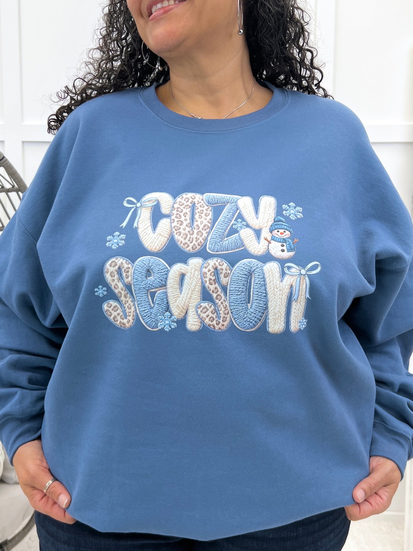 Cozy Season Knit Graphic Shirt