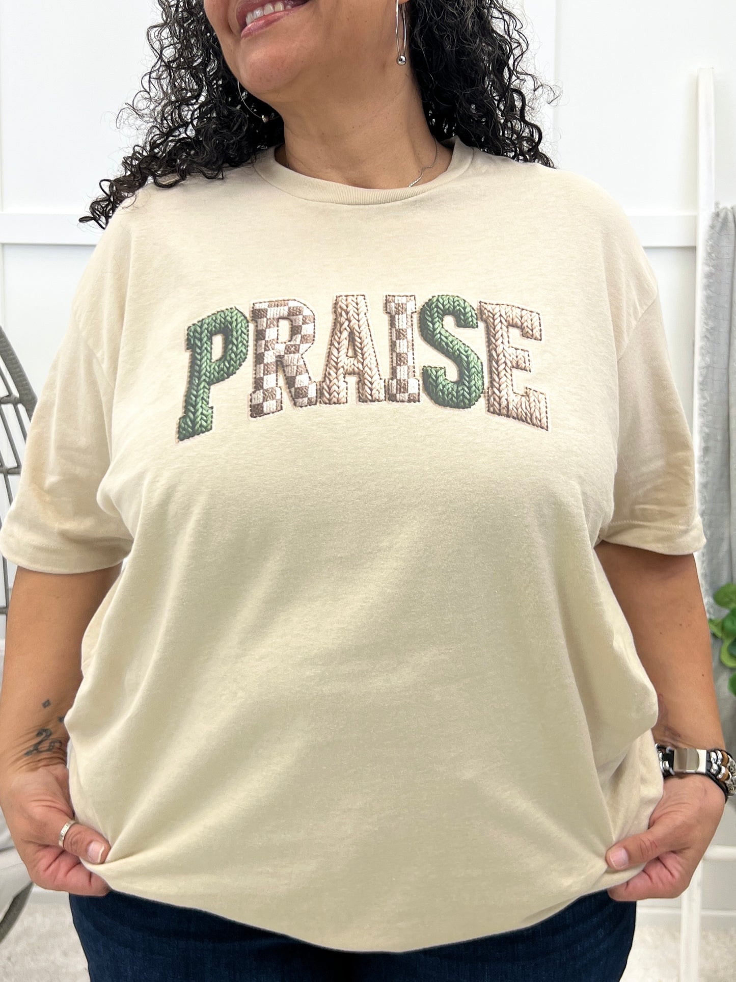 Knit PRAISE Graphic Shirt