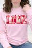 Faux Chenille LOVE Patch Graphic Collection