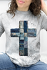 Denim Patchwork Cross Graphic Collection