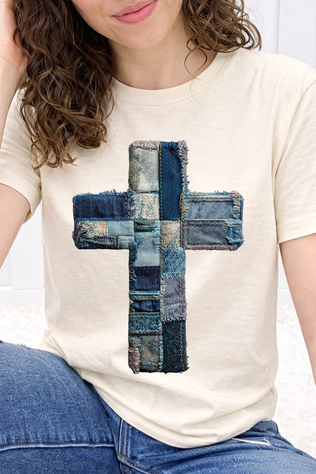 Denim Patchwork Cross Graphic Collection