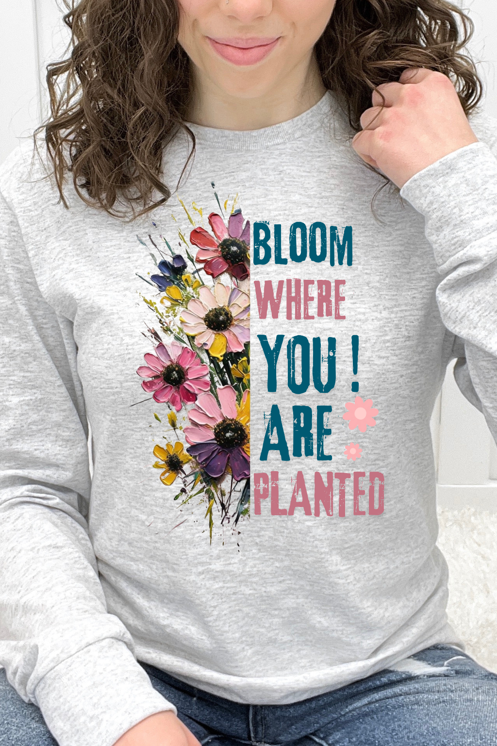 Bloom Where You Are Planted Floral Graphic Collection