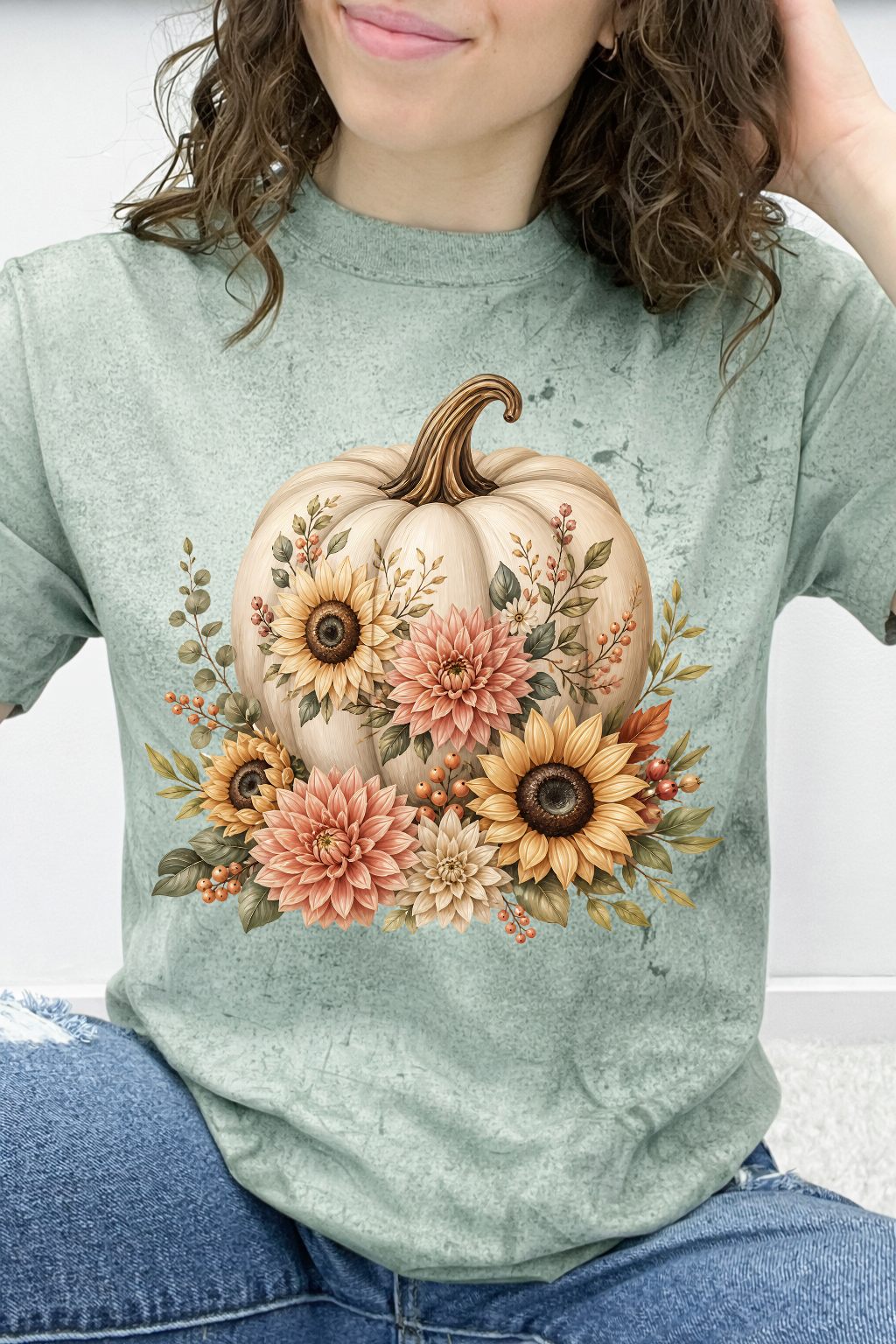 Floral Sunflower Pumpkin Graphic Collection