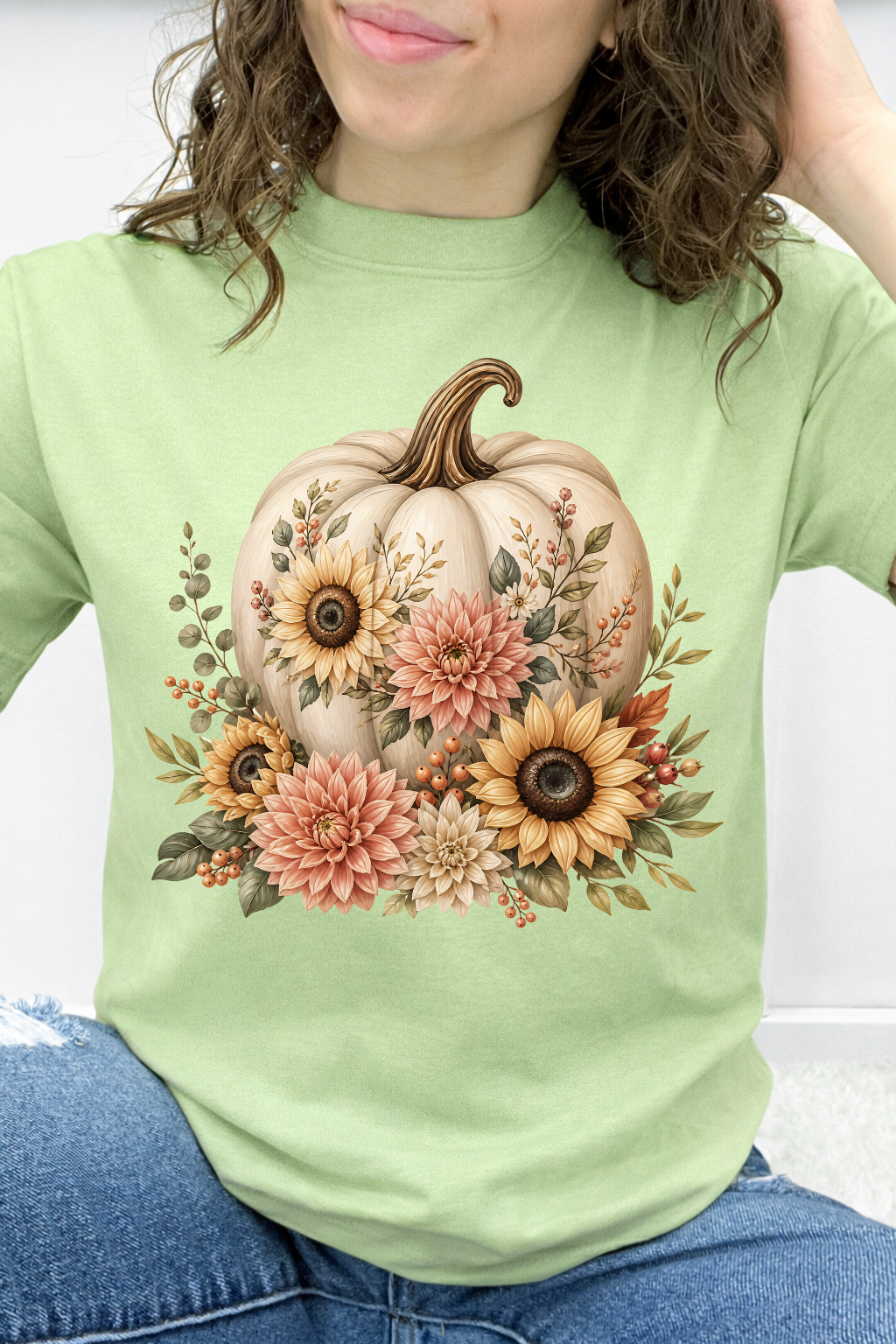 Floral Sunflower Pumpkin Graphic Collection