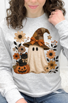 Heather Grey Long Sleeve Gildan Tee