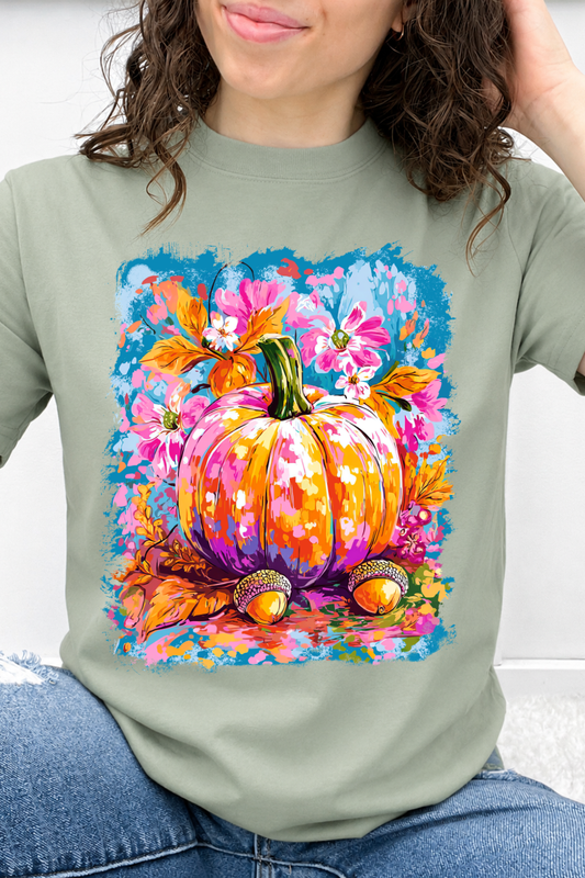 Fall Watercolor Pumpkin Blossom Graphic Collection