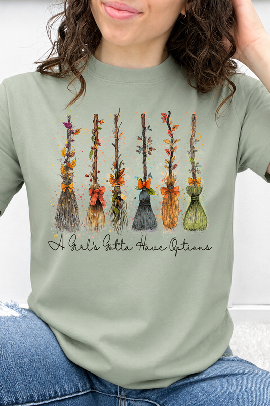 A Girl's Gotta Have Options Brooms Graphic Collection
