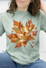 Painted Patchwork Maple Leaf Graphic Collection
