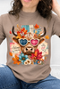 Heart Eyes Highland Cow – "Leaves Fall One by One" Graphic Collection
