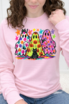 Pink Long Sleeve Gildan Tee