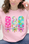 Pink Gildan Sweatshirt