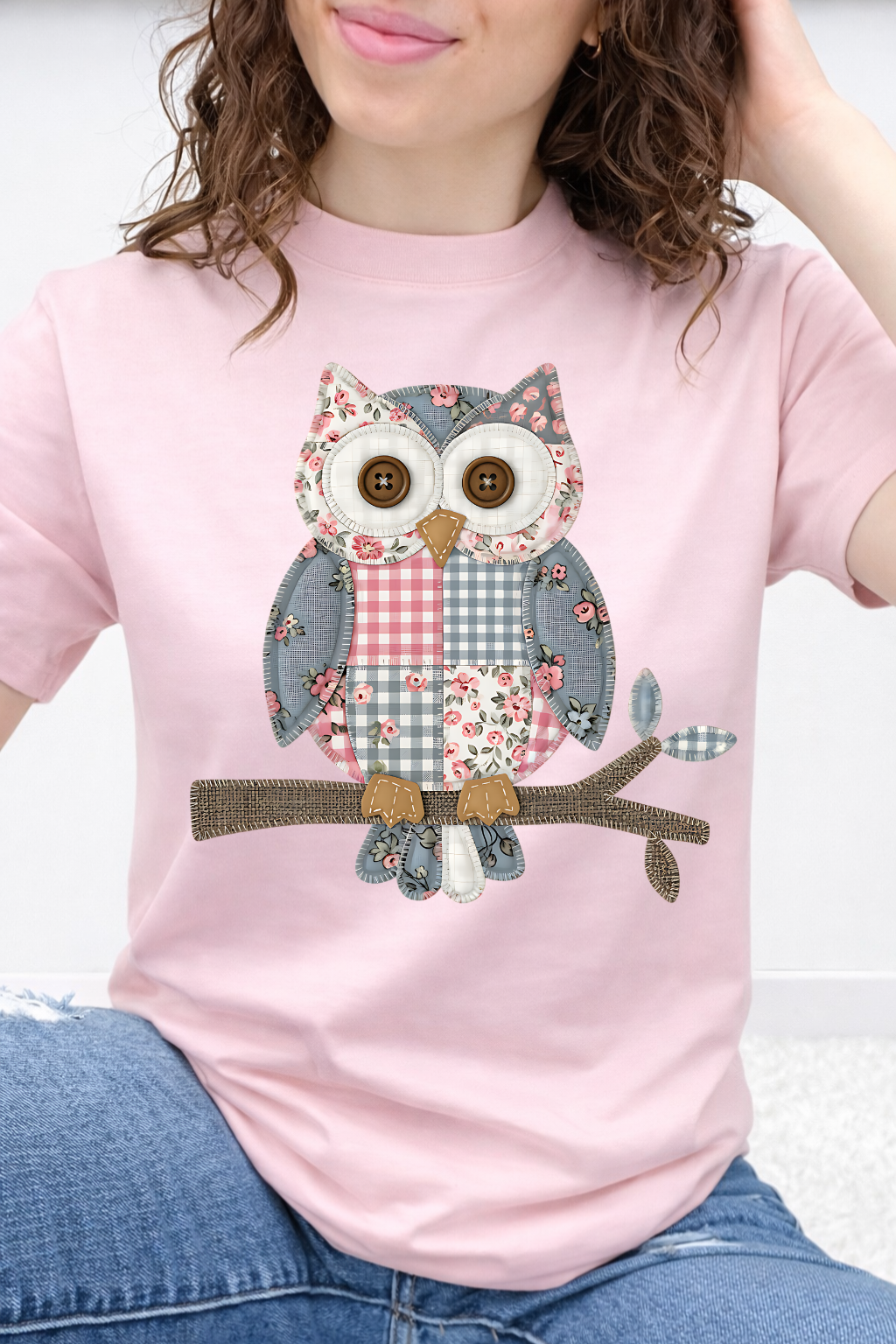 Patchwork Petals & Plaid Owl Graphic Collection