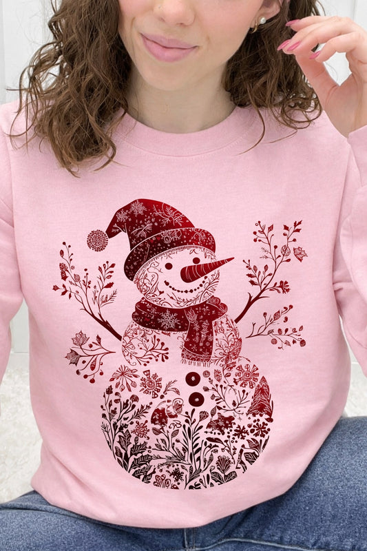 Whimsical Winter Garden Snowman Graphic Collection