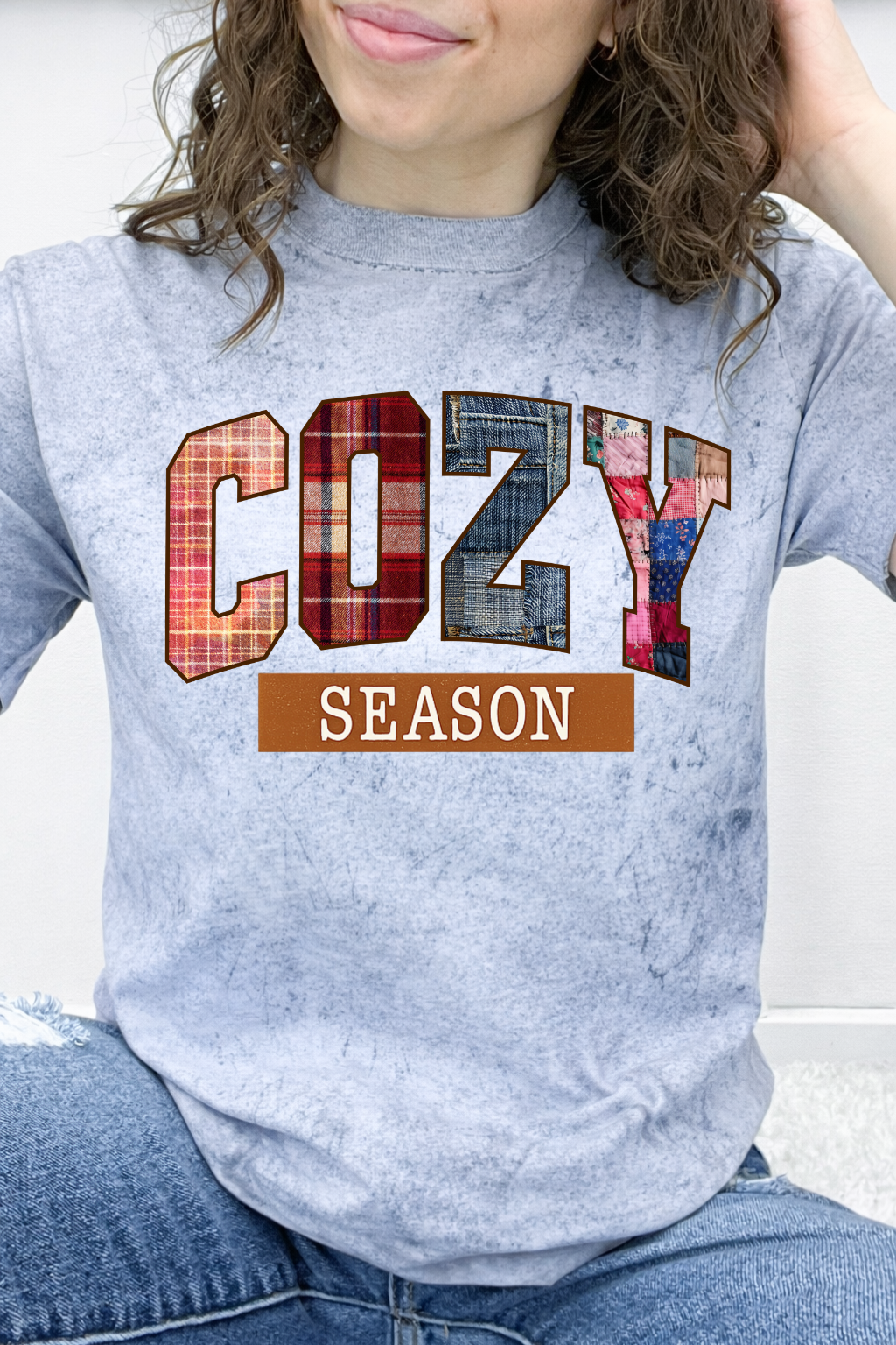 Cozy Season Plaid Patchwork Graphic Collection