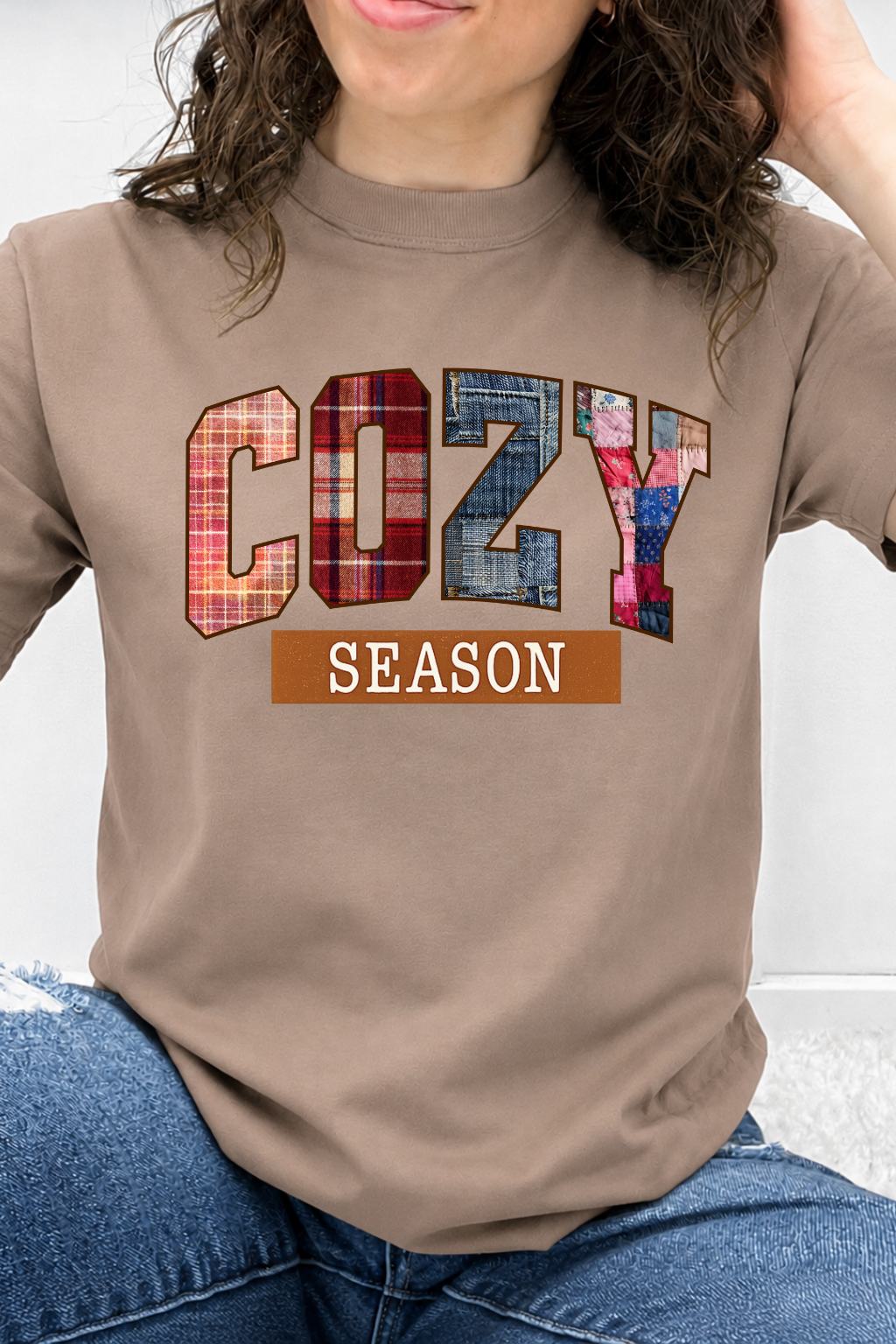 Cozy Season Plaid Patchwork Graphic Collection