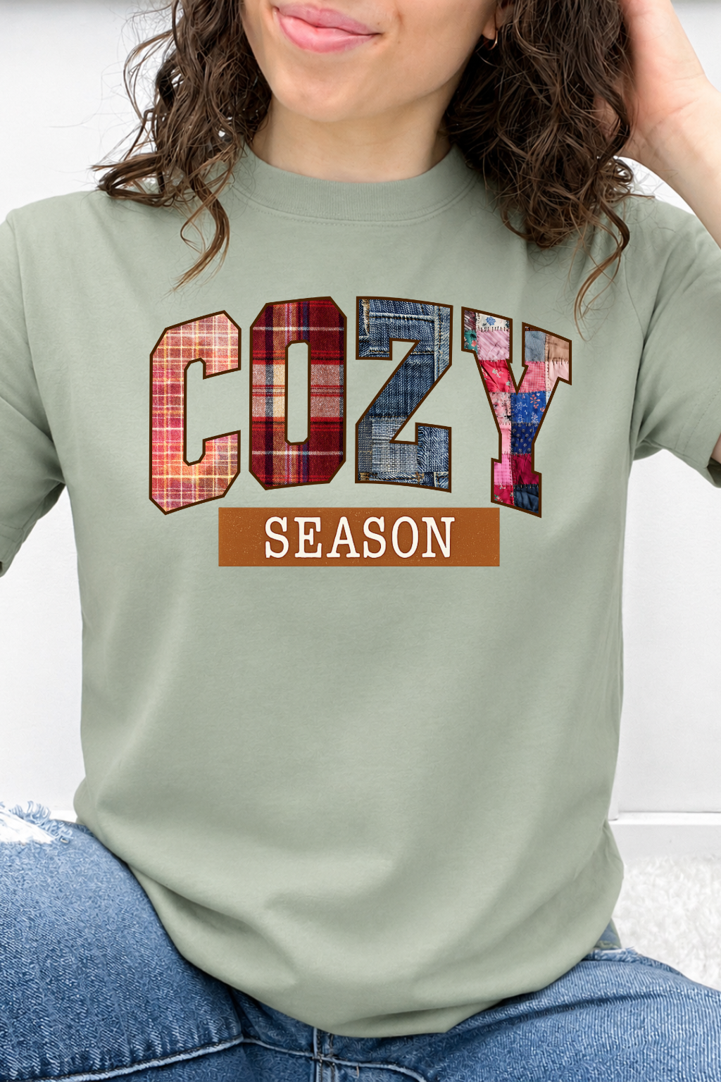 Cozy Season Plaid Patchwork Graphic Collection