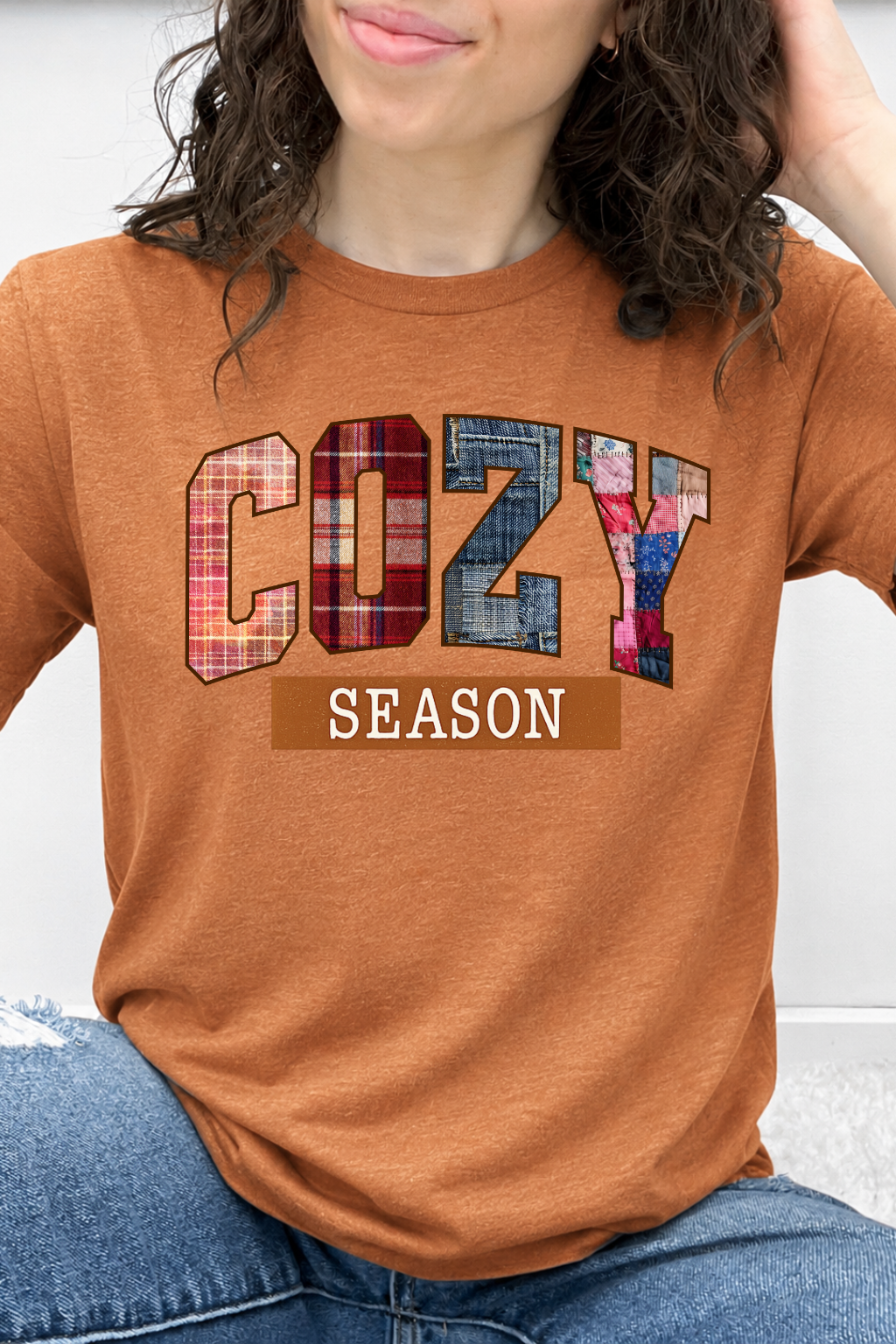 Cozy Season Plaid Patchwork Graphic Collection