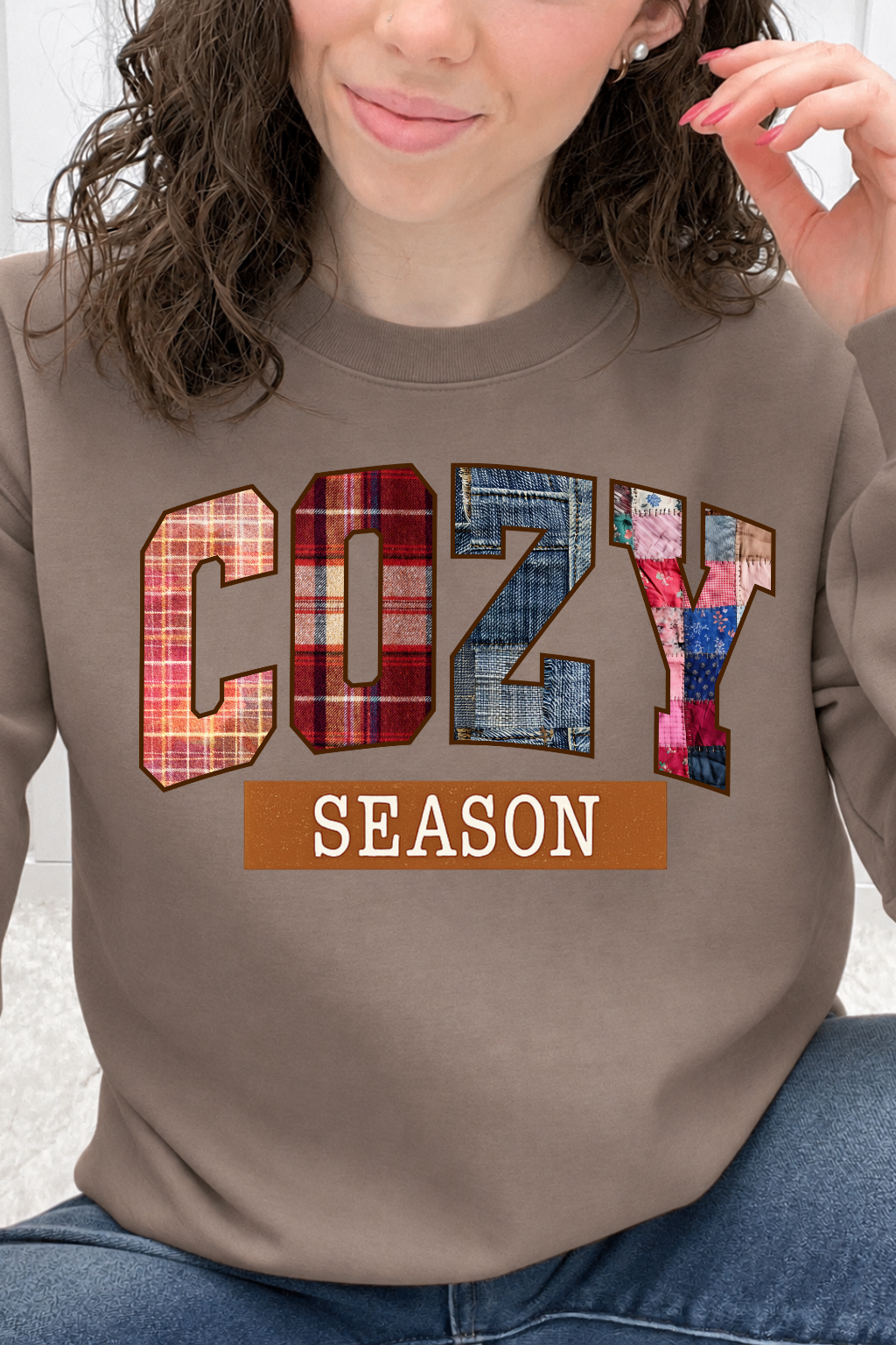 Cozy Season Plaid Patchwork Graphic Collection