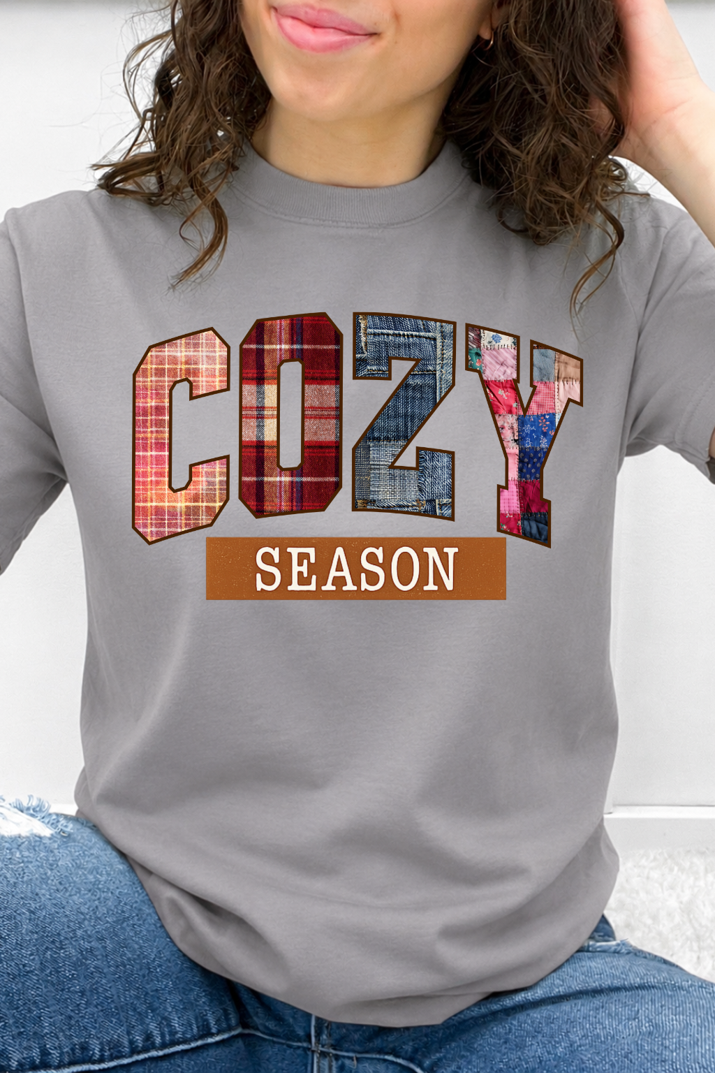 Cozy Season Plaid Patchwork Graphic Collection