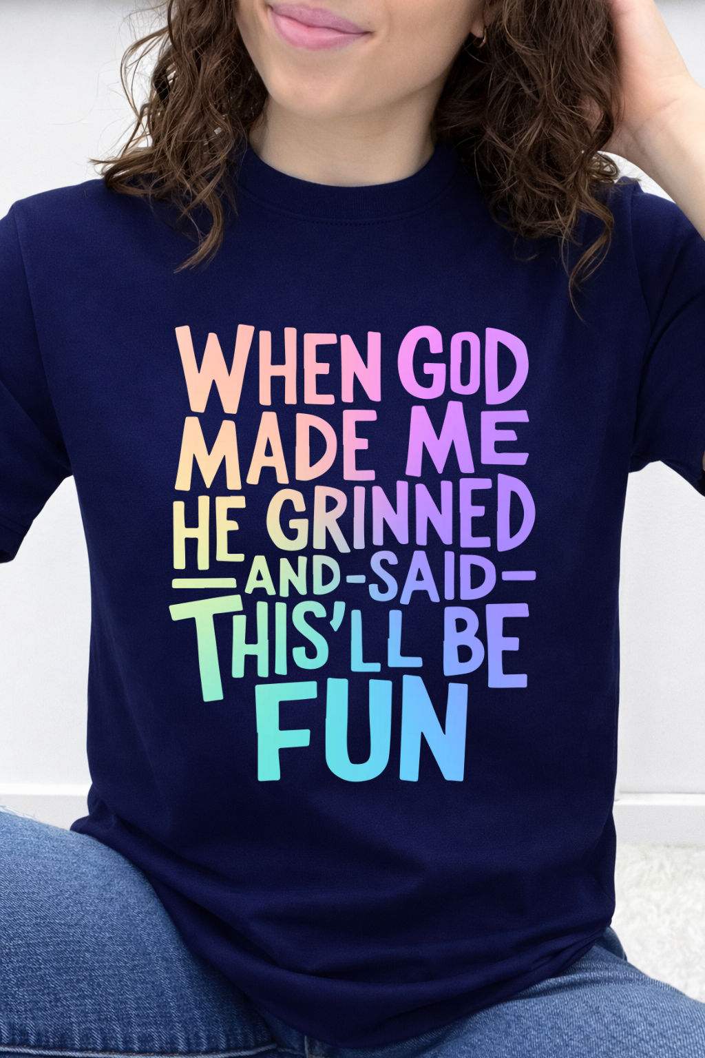 When God Made Me He Grinned Graphic Collection