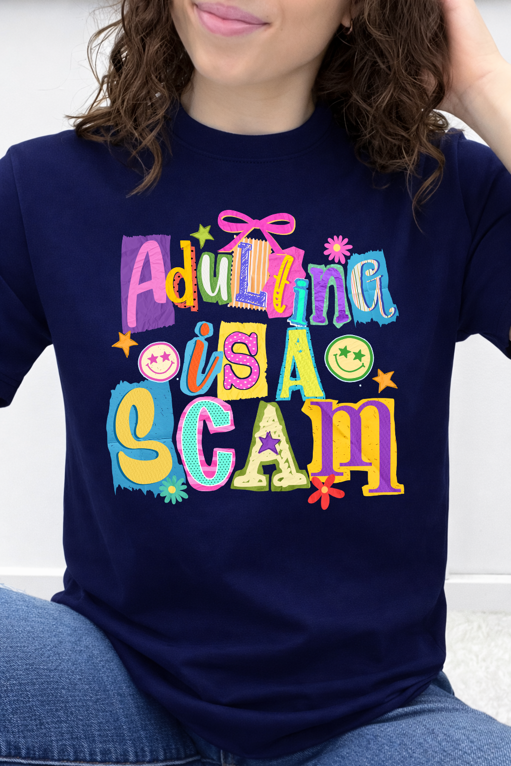 Colorful Adulting Is A Scam Graphic Collection