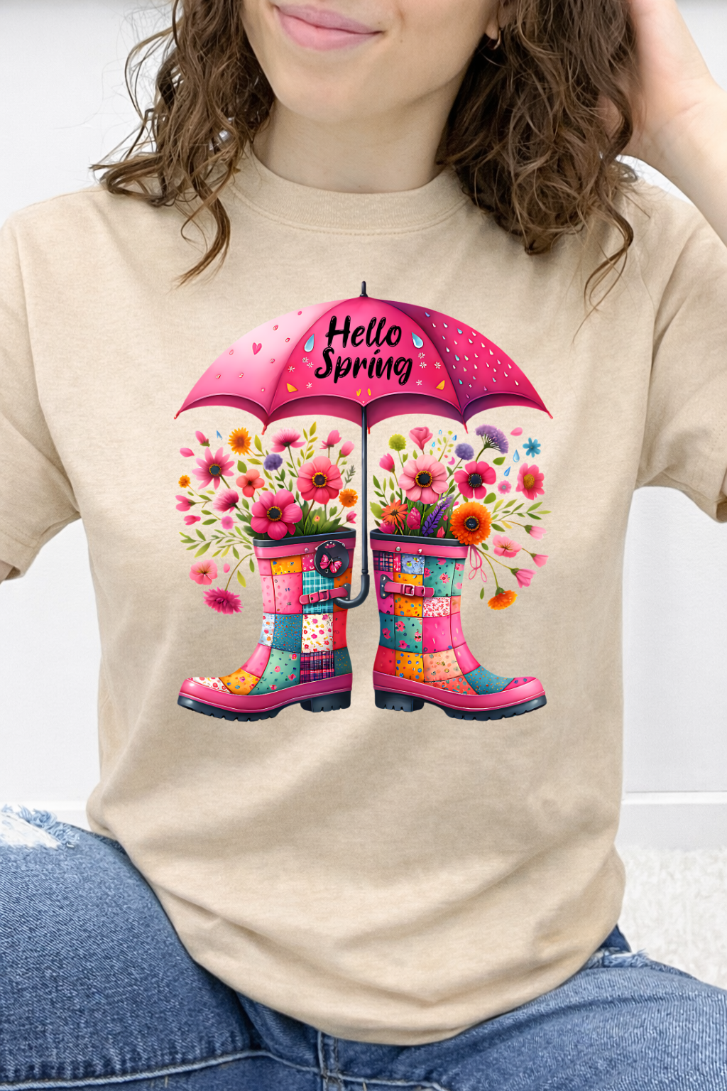 Hello Spring Boots & Blooms Graphic Collection