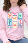 Pink Long Sleeve Gildan Tee
