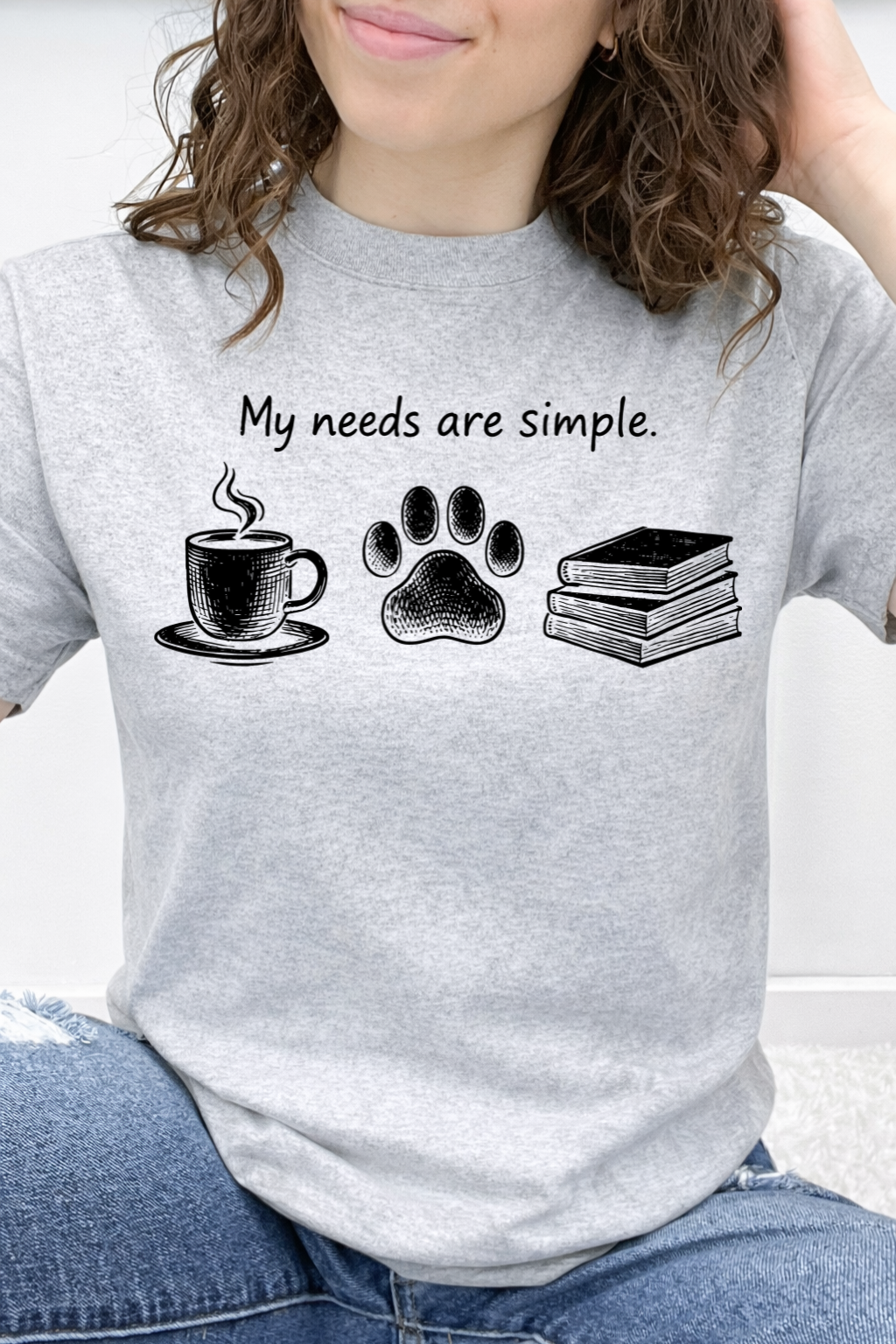 My Needs Are Simple -Coffee, Dog, Book Lover - Graphic Collection