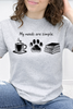 My Needs Are Simple -Coffee, Dog, Book Lover - Graphic Collection