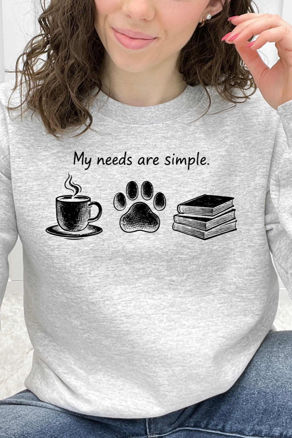 My Needs Are Simple -Coffee, Dog, Book Lover - Graphic Collection