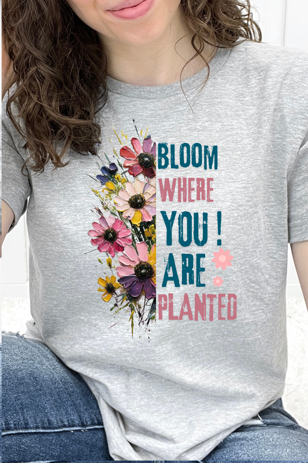 Bloom Where You Are Planted Floral Graphic Collection