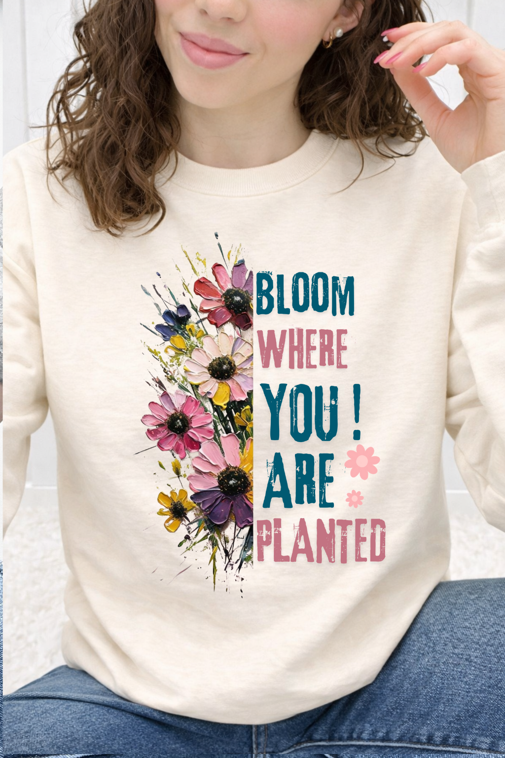 Bloom Where You Are Planted Floral Graphic Collection