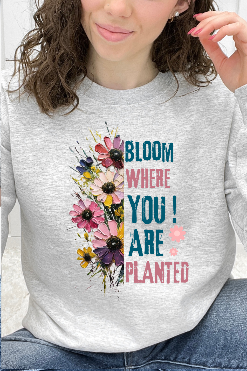 Bloom Where You Are Planted Floral Graphic Collection
