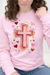 Pink Long Sleeve Gildan Tee