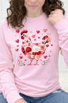 Pink Long Sleeve Gildan Tee