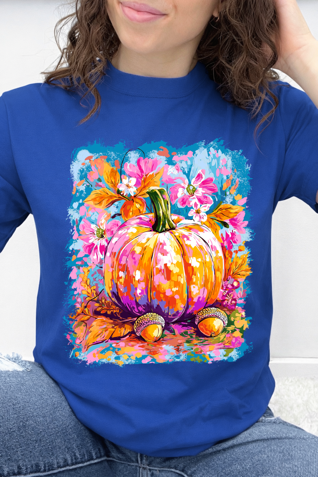 Fall Watercolor Pumpkin Blossom Graphic Collection