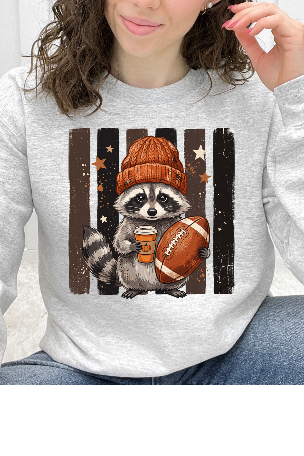 Game Day & Lattes Raccoon Graphic Collection