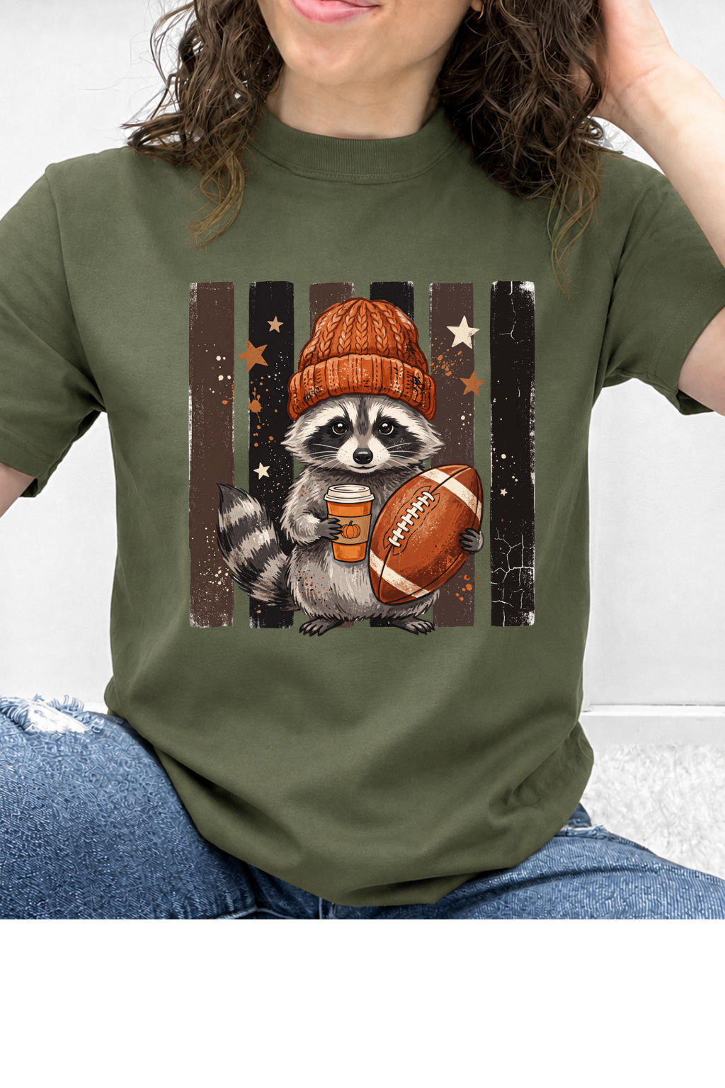 Game Day & Lattes Raccoon Graphic Collection