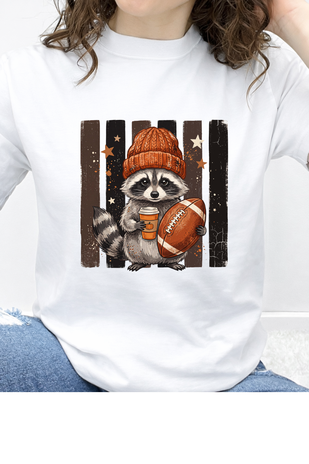 Game Day & Lattes Raccoon Graphic Collection