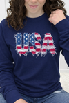 Navy Long Sleeve Tultex Tee