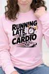 Pink Long Sleeve Gildan Tee