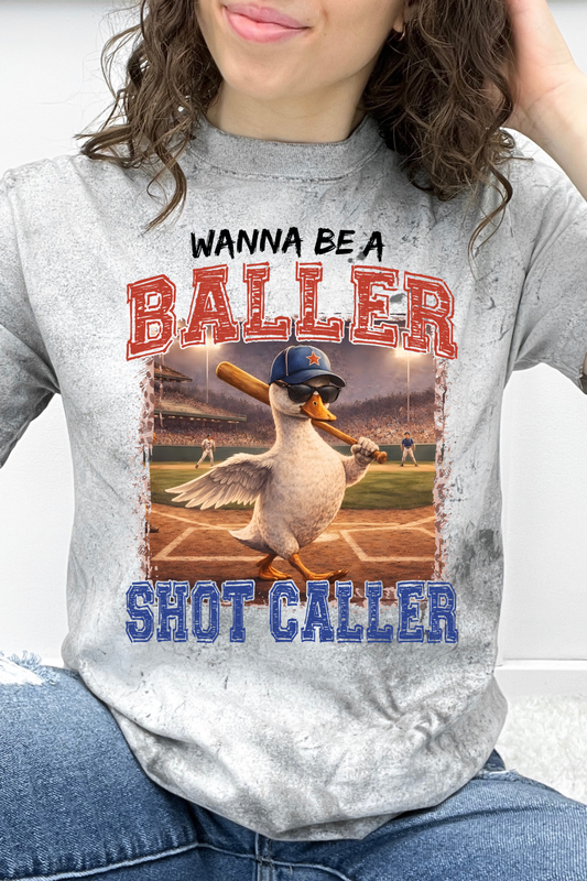 Wanna Be A Baller Shot Caller Graphic Collection