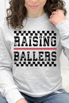 Heather Grey Long Sleeve Gildan Tee