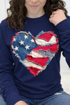 Navy Long Sleeve Tultex Tee