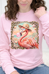 Pink Long Sleeve Gildan Tee