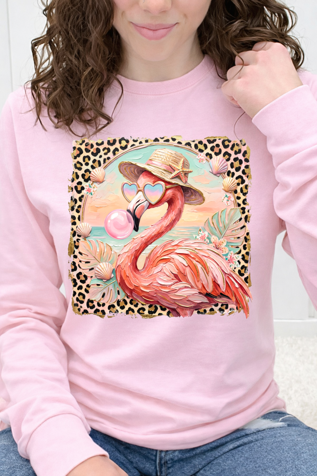 Bubblegum Beach Flamingo Graphic Collection