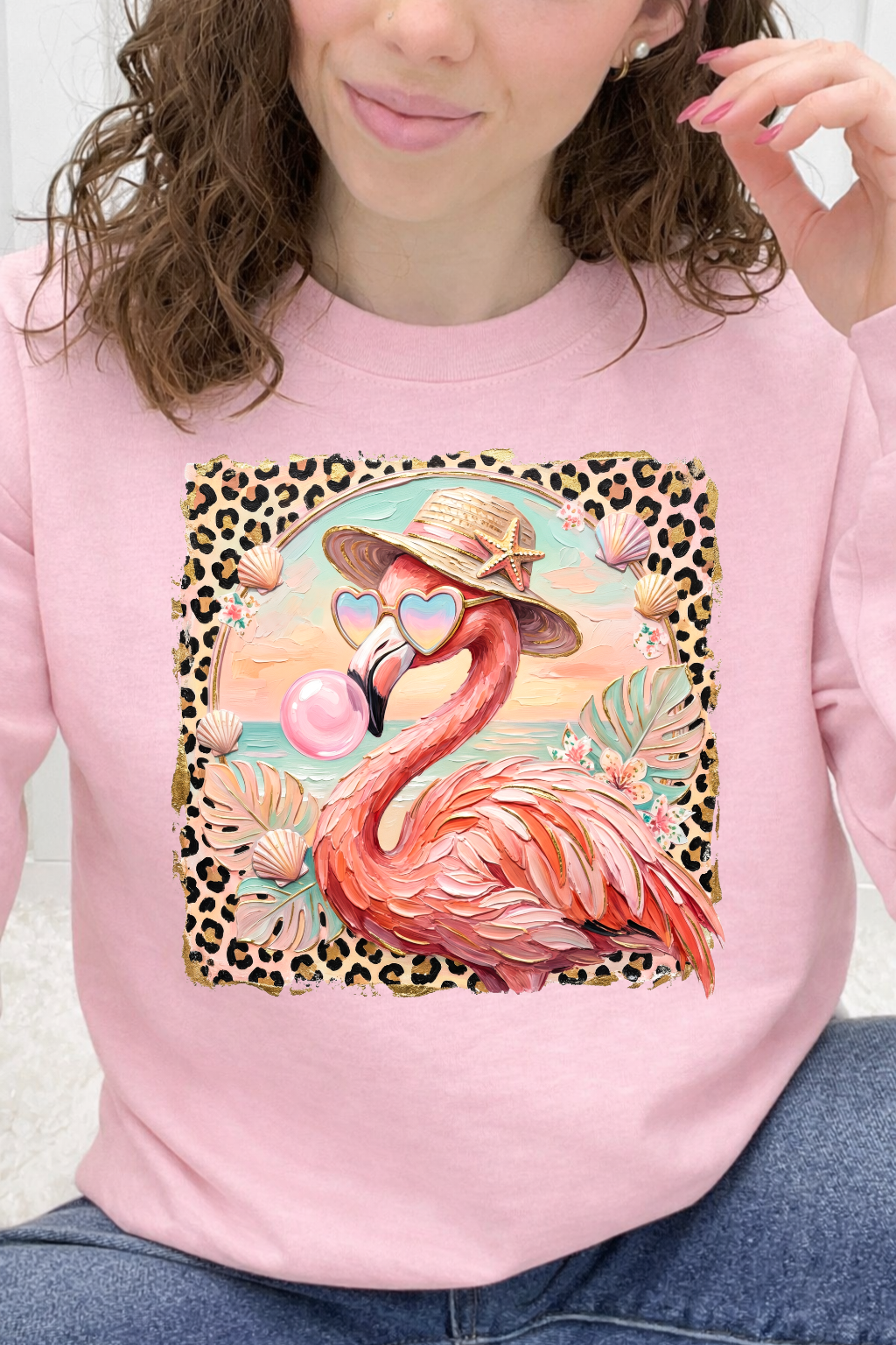 Bubblegum Beach Flamingo Graphic Collection