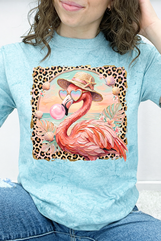 Bubblegum Beach Flamingo Graphic Collection